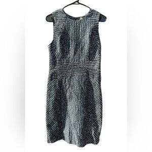 Shoshanna Blue Navy & White Dress size 10 Sheath